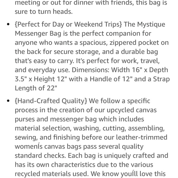 Myra Boho Floral Messenger Tote Bag - Picture 3 of 3